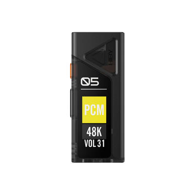 Hiby FC5 Schwarz Portabler DAC/Kopfhörerverstärker mit Display