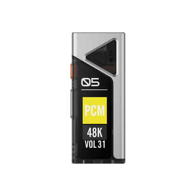 Hiby FC5 Silber Portabler DAC/Kopfhörerverstärker mit Display