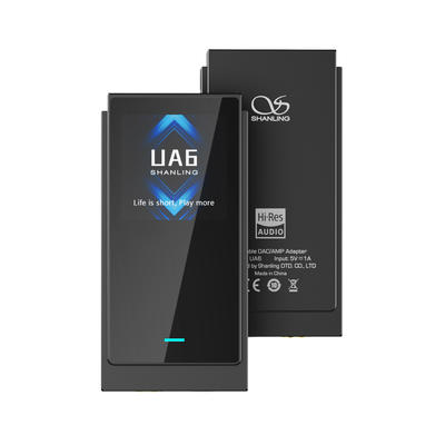 Shanling UA6 Schwarz portabler USB-DAC/Kopfhörerverstärker