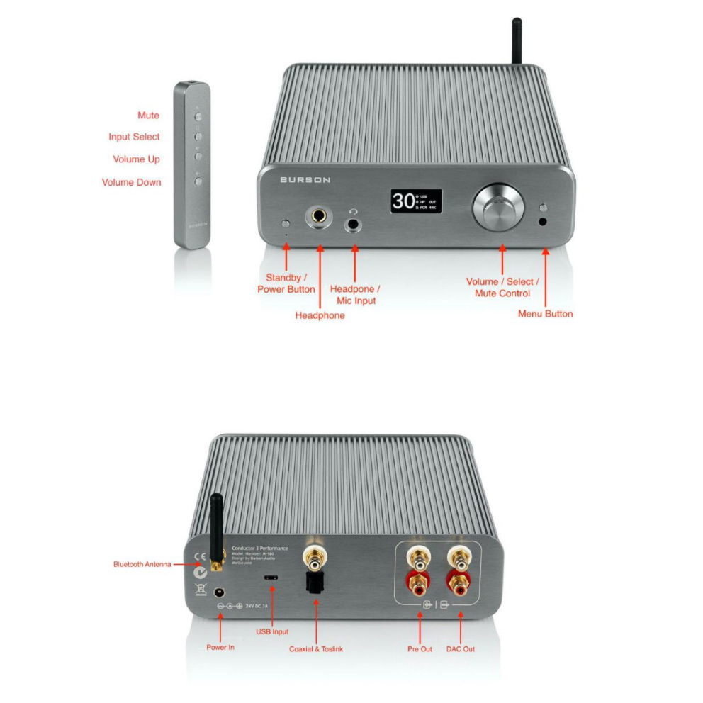 Burson Audio Conductor 3 Performance Kopfhörer-Verstärker/Vorverstärker/USB  DAC